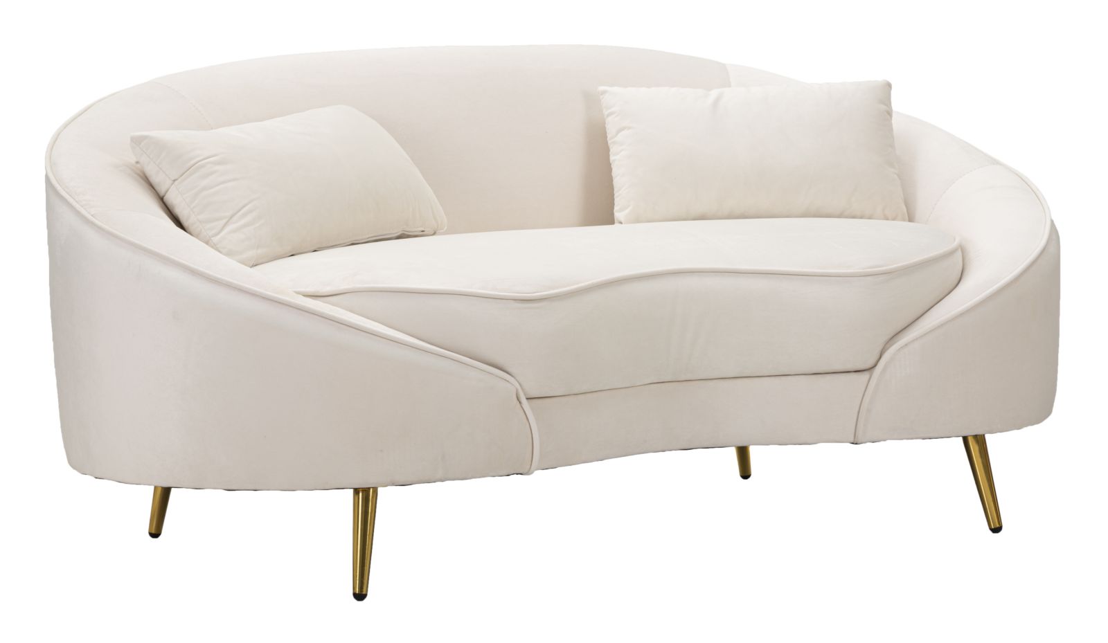 2-sitzer-sofa Oslo Mit Kissen, Creme, 148 X 84 X 68 Cm