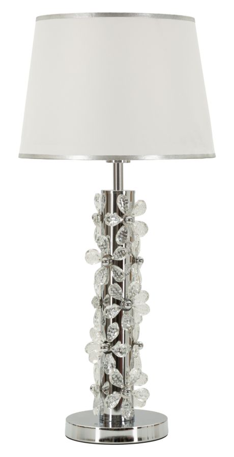 Blumentischlampe Silber Cm Ø 35x74