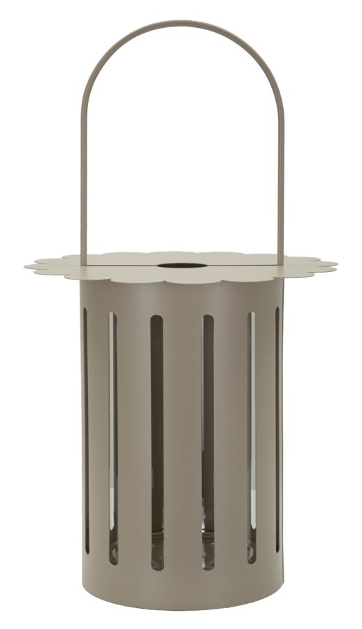 Saturn Laterne Taubengrau Cm Ø 24x43