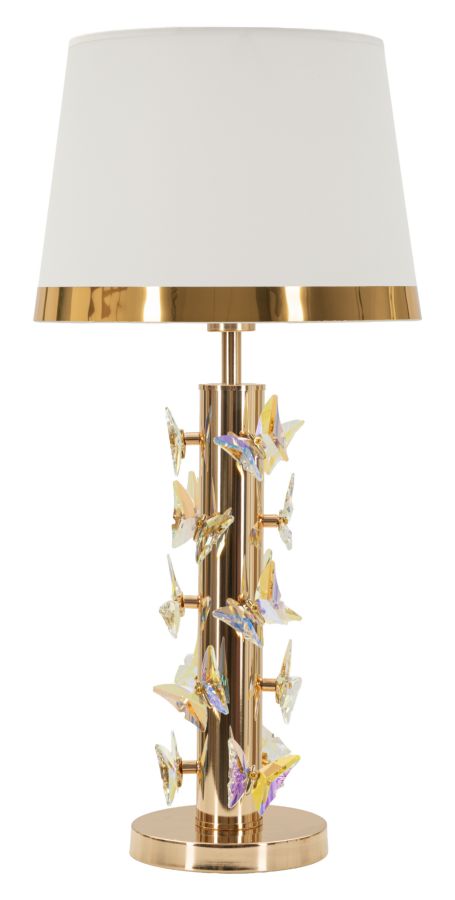 Tischlampe Schmetterling Gold Cm Ø 35x74