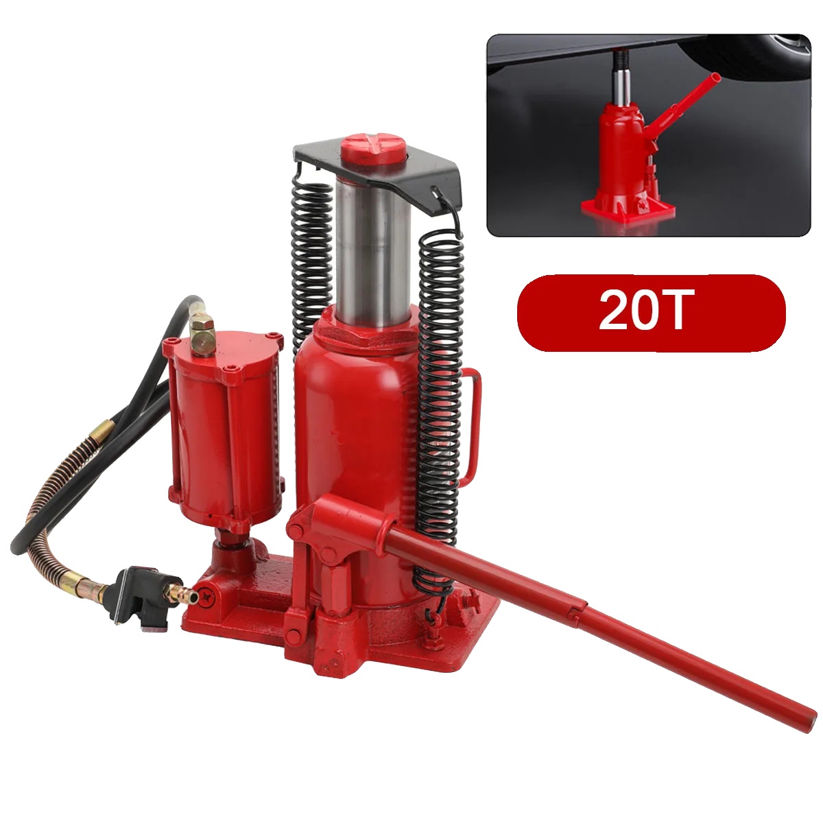Hydraulischer Wagenheber, 20 Tonnen Tragkraft, Höhenverstellbar, Typ 20t
