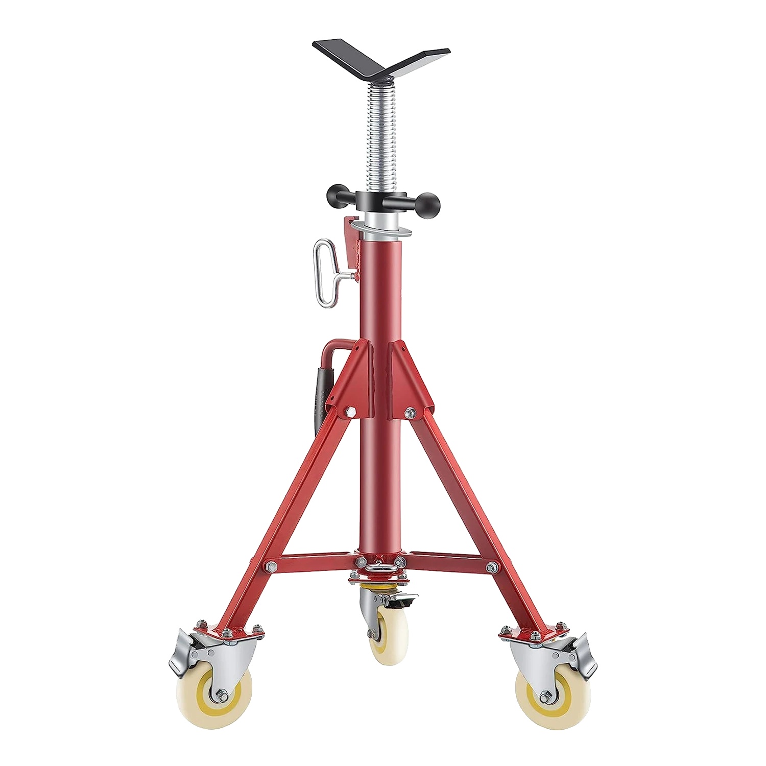 Schlauchhalterung, Höhenverstellbar Von 71 Bis 132 Cm, V-förmiges Design, Tragkraft 400 Kg, Kompatibel Mit Schläuchen Von 3 Bis 30 Cm Durchmesser, Produktgewicht 14,6 Kg