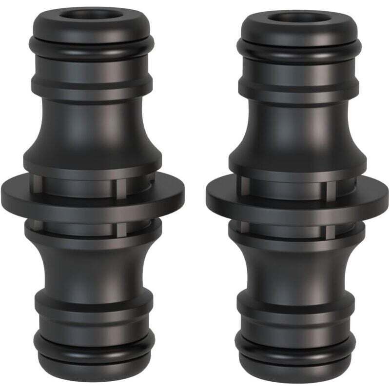 Tropfbewässerungszubehör Und -anschluss, 2-teiliges Verbindungsstück, 1/2-zoll-doppelstecker. Verbindungsstück Für Sicheren Schlauchanschluss, Zum Verbinden Zweier Schläuche Zur Verlängerung.
