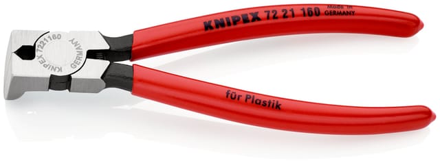 72 21 160 Werkstatt Kunststoffseitenschneider ohne Facette 228 mm - Knipex