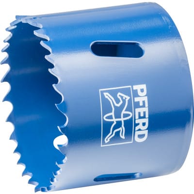 Bi-Metall Lochsäge Co8/M42 ø 54 mm Schnitttiefe 31 mm für Stahl, Edelstahl, Blech, Holz - Pferd