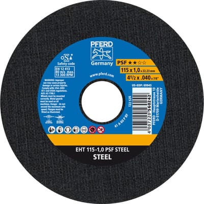 Trennscheibe Eht 115-1,0 Psf Steel - Pferd