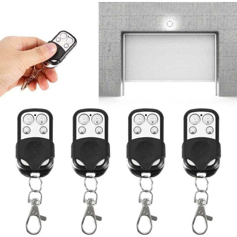 Fernbedienung Und Wandsender Für Garagentoröffner – 4-teiliges Set Universeller, Klonbarer Elektrischer Fernbedienungen Für Garagentoröffner. – Dpzo