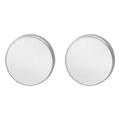 EDI - Schlüsselrosetten-Paar 058 Edelstahl F00 Schildstärke 8 mm Blind rund