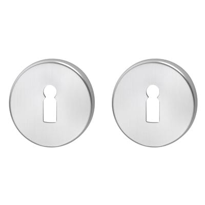 edi Schlüsselrosetten-Paar 055 VA F00 Schildst.8mm BB rd - 1055/0000/00