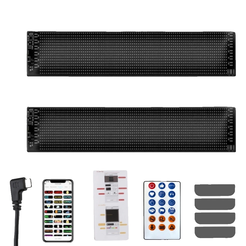 Led-anzeigetafel, Flexible Installation, Anpassbare Funktionen, 2 Stück 49,2 Cm