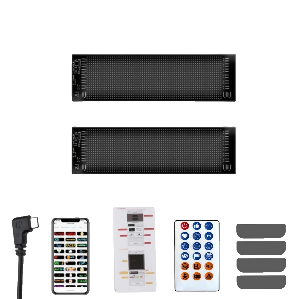 Led-anzeigetafel, Flexible Installation, Anpassbare Funktionen, 2 Stück 34,8 Cm