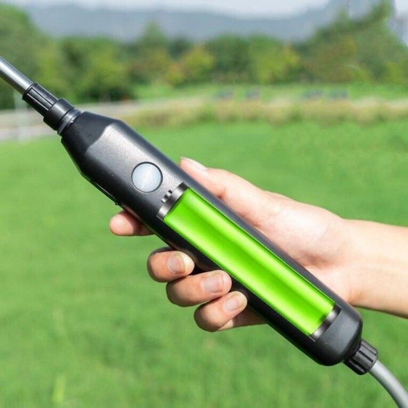 Elektrische Gartenspritze, Druckspritze Mit 4 Düsen Und 6 M Schlauch Zum Bewässern Und Zur Unkrautbekämpfung, Schwarzes Etikett