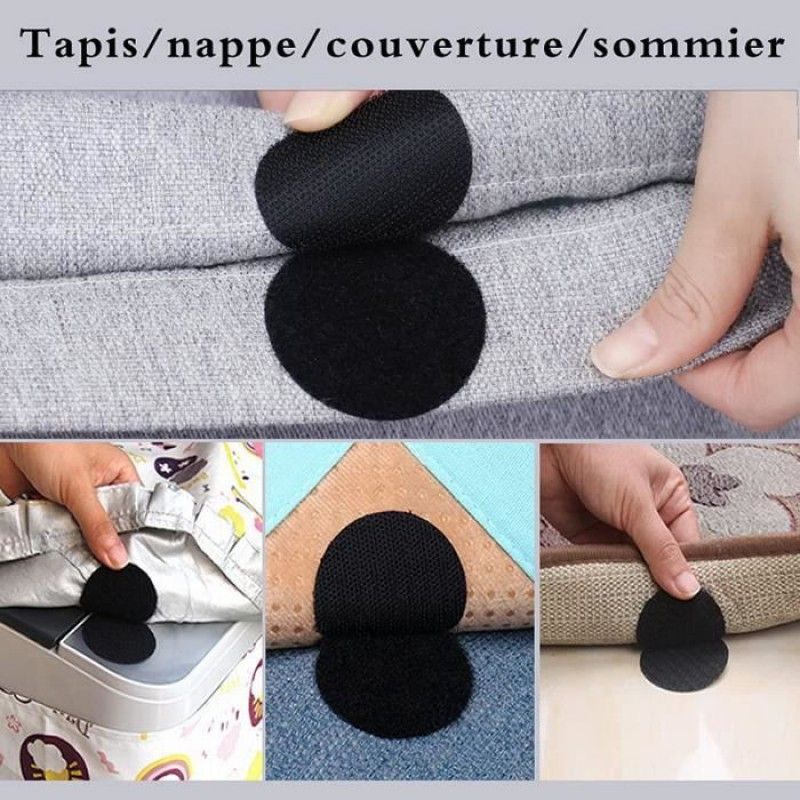 Doppelseitiges Kratzklebeband – 5 Cm – Nylon – Schwarz – Mehrzweck