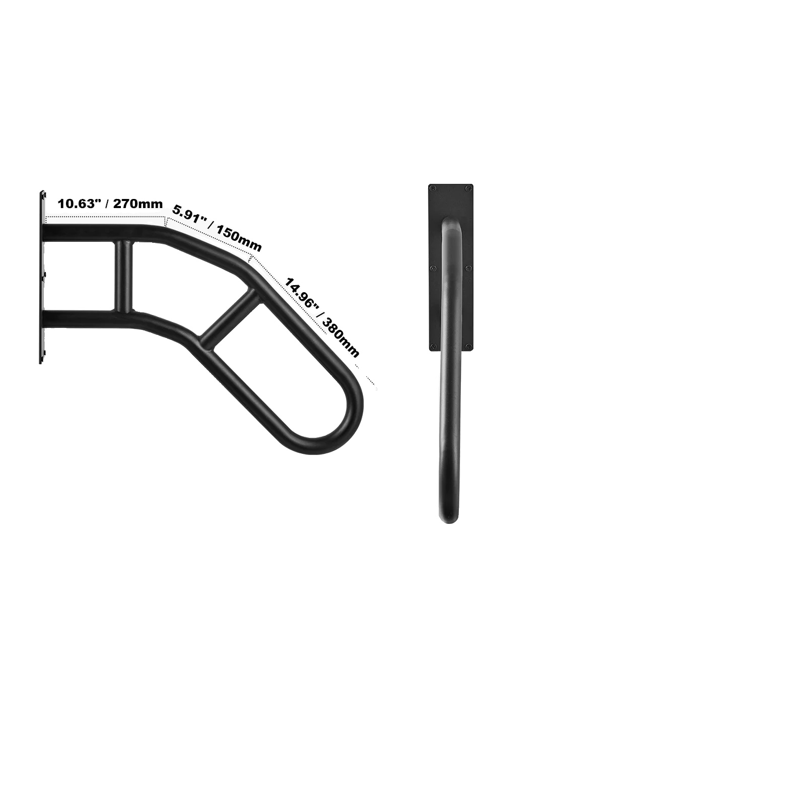 Wandmontierte Rampe, U-förmiges Design, 81 Cm (32 Zoll), 1 Stück