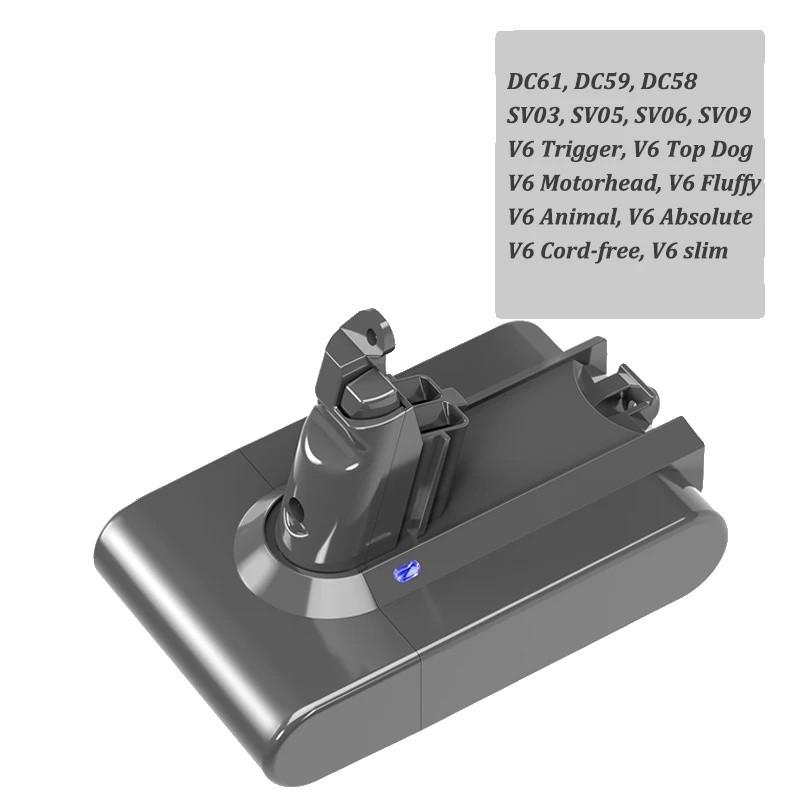 Ersatzakku, 6000 Mah Kapazität, Kompatibel Mit Verschiedenen Staubsaugermodellen, 1 Stück 6.0 V6
