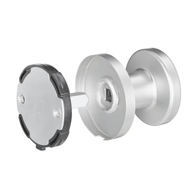 EDI - Türknopf K7/050/02 Edelstahl est Aufnahme 8 mm gerader Knopf