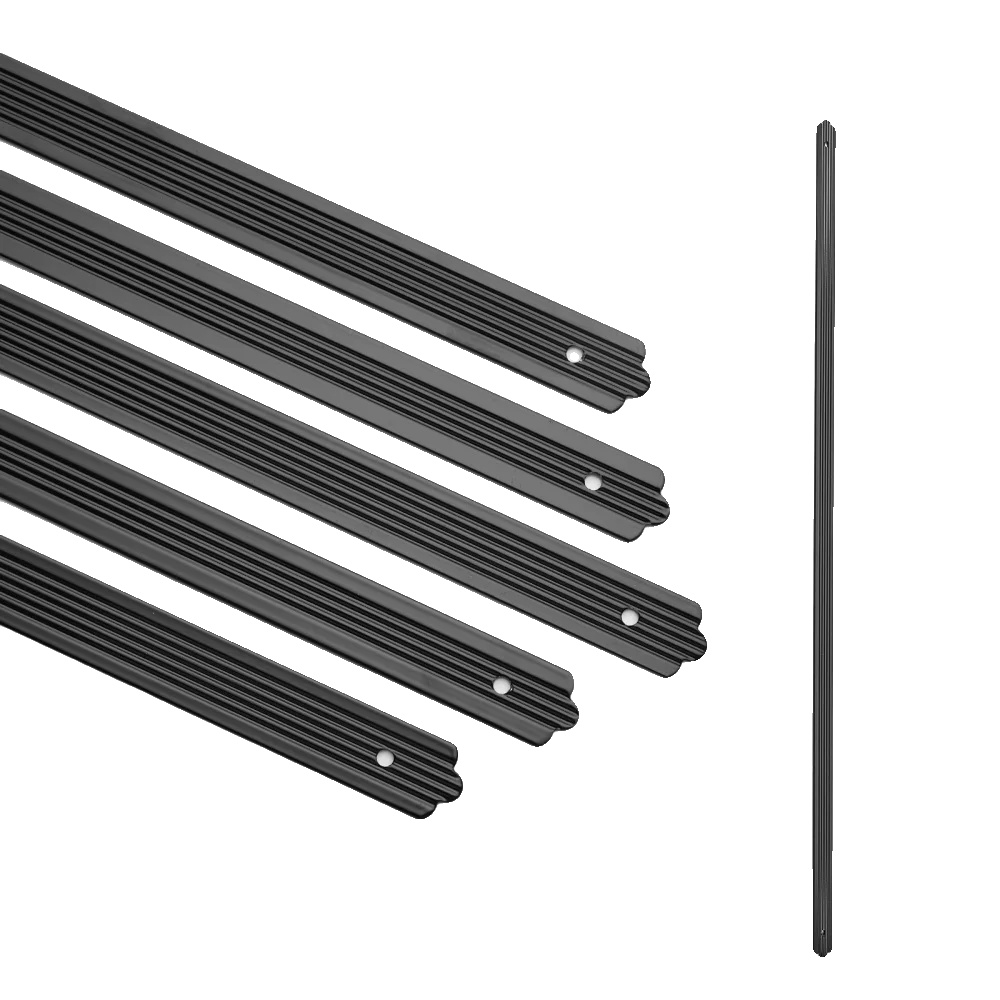 Terrassengeländerstäbe, 50 Stück, Aus Robustem Aluminium, Einfache Montage, Flach Und Gerade