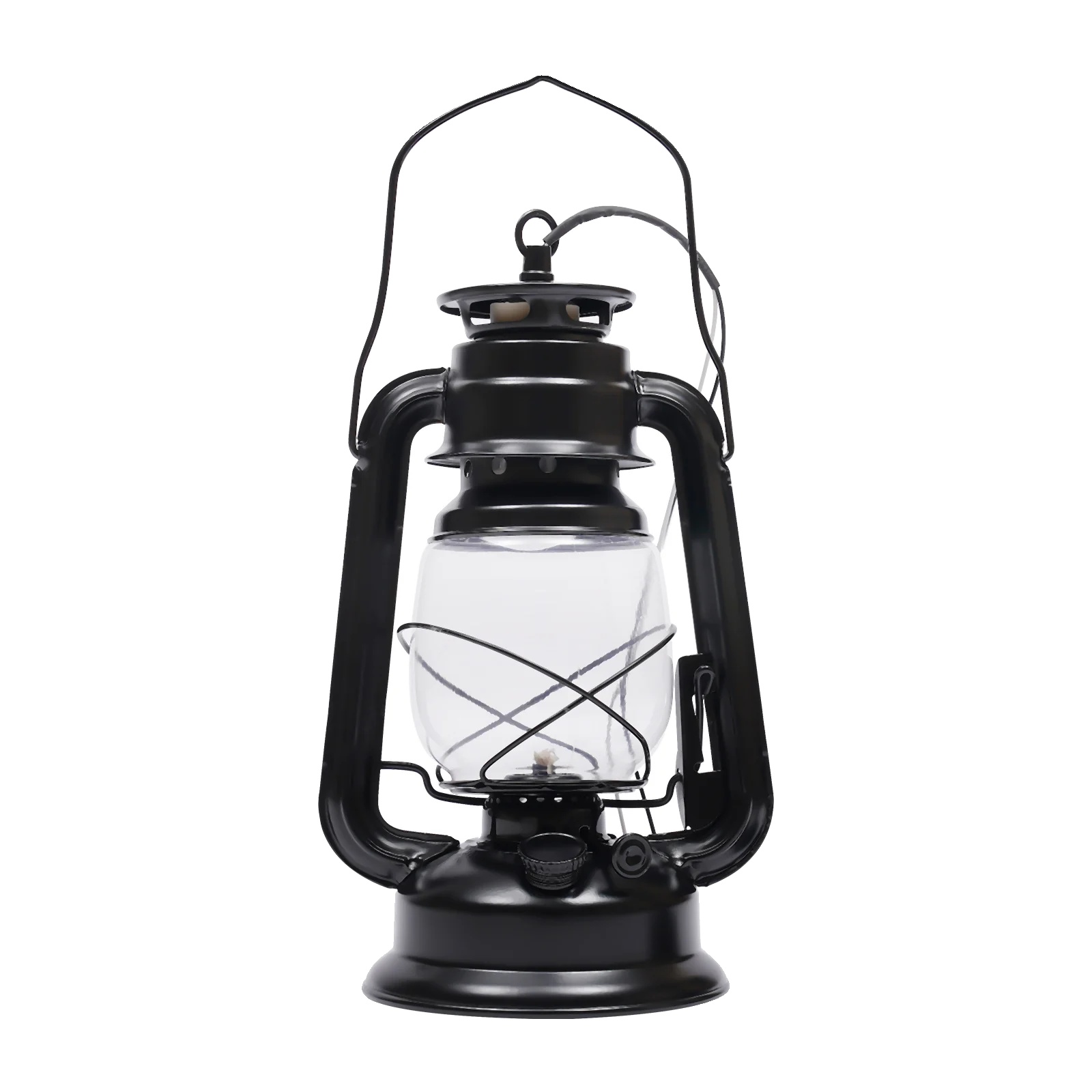 Öllampe Für Den Außenbereich, Vintage-design, Warmes Licht, Schwarz