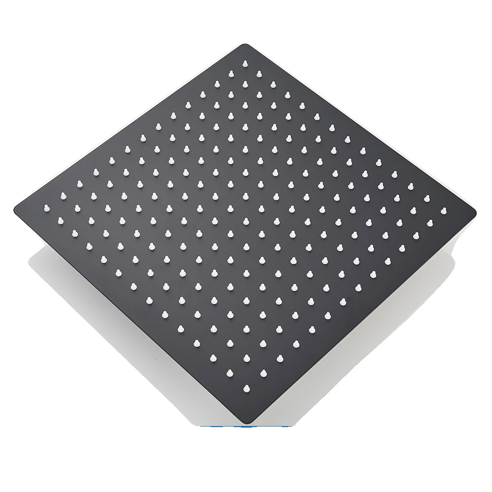 Duschkopf Mit Regenfunktion, Elegantes Design, Mattschwarz, 30,5 Cm (12 Zoll)