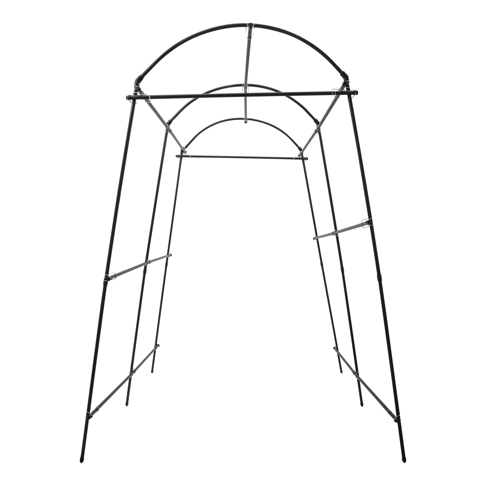 Rankhilfe Für Kletterpflanzen, Robuste Metallkonstruktion, Viel Platz Zum Wachsen, Schwarz, L