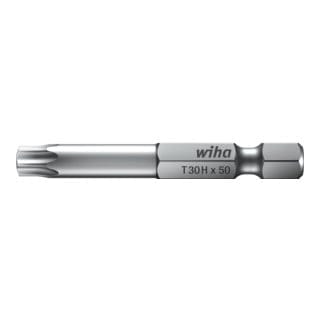 Wiha Bit Professional 50 mm TORX® Tamper Resistant (mit Bohrung) 1/4" E6,3 T20H (20220)