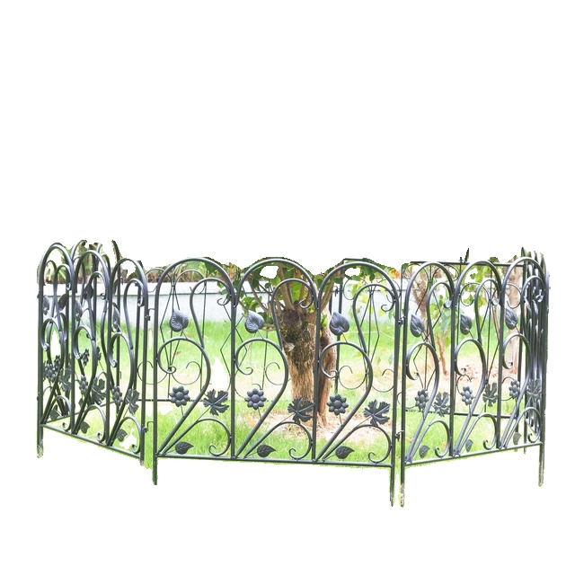 Gartenzaun, Flexibles Design, Witterungsbeständig, Schwarz2