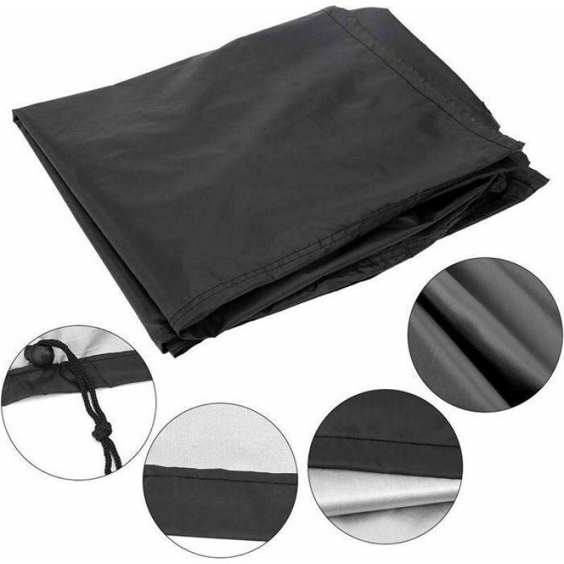 Schwarze Grillabdeckung, Uv-beständig, Wasserabweisend, Feuchtigkeitsbeständig, Staubdicht, Wasserabweisend, Winddicht Für Grills