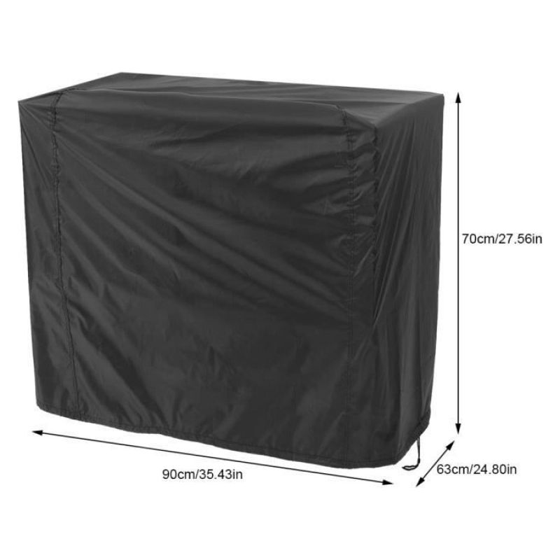 Grillabdeckung – Grillschutz – Wasserdicht – 80 X 66 X 100 Cm – Schwarz