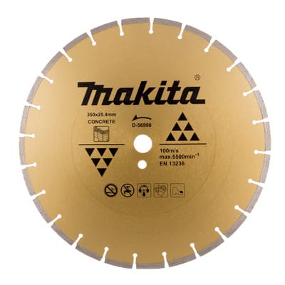 Zubehör - Diamanttrennscheibe für Beton 350x25,4 mm D-56998 - Makita