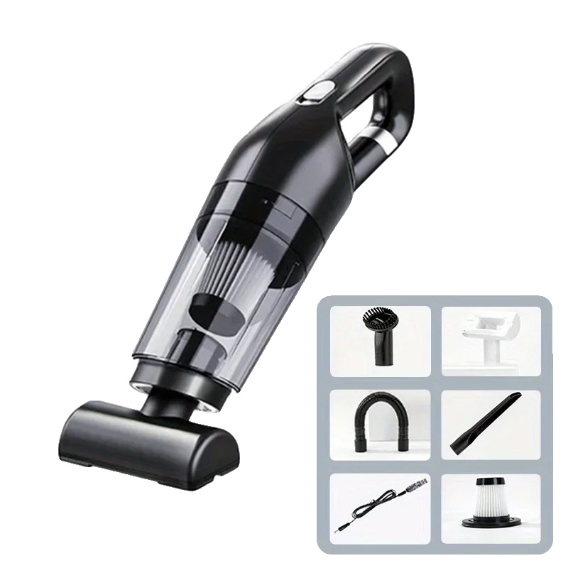 Handstaubsauger, Usb-aufladbar, Schwarz