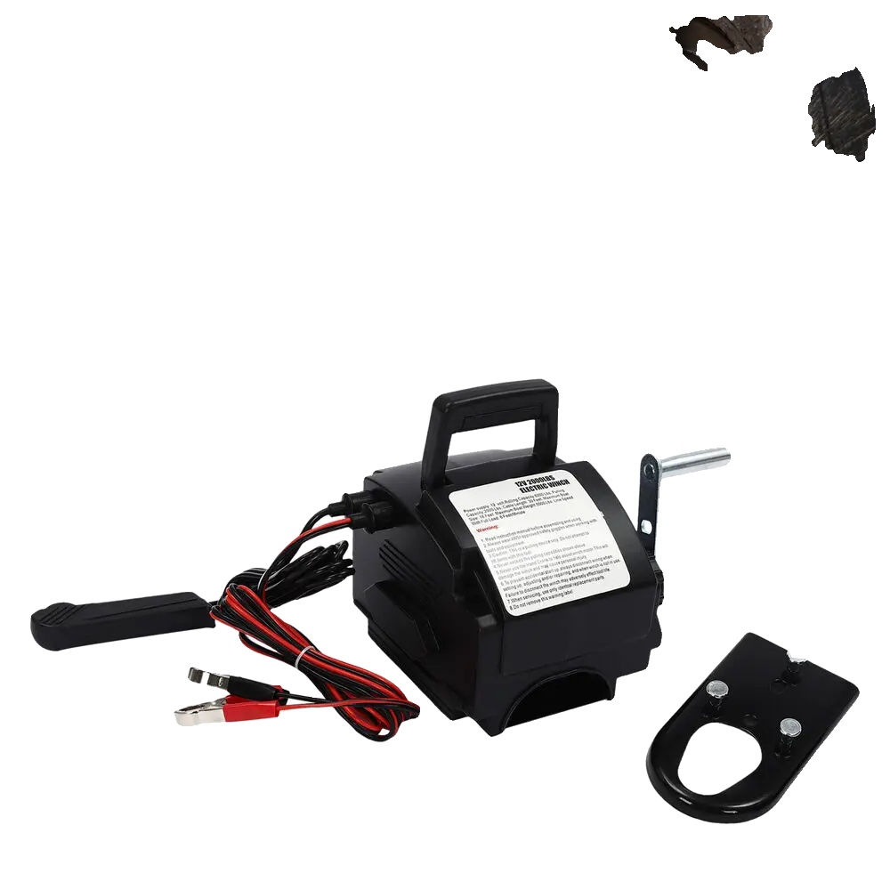 Tragbare Elektrische 12-v-gleichstromwinde, 300 W Leistung, 2000 Lb Tragfähigkeit, Zwei Steuermodi