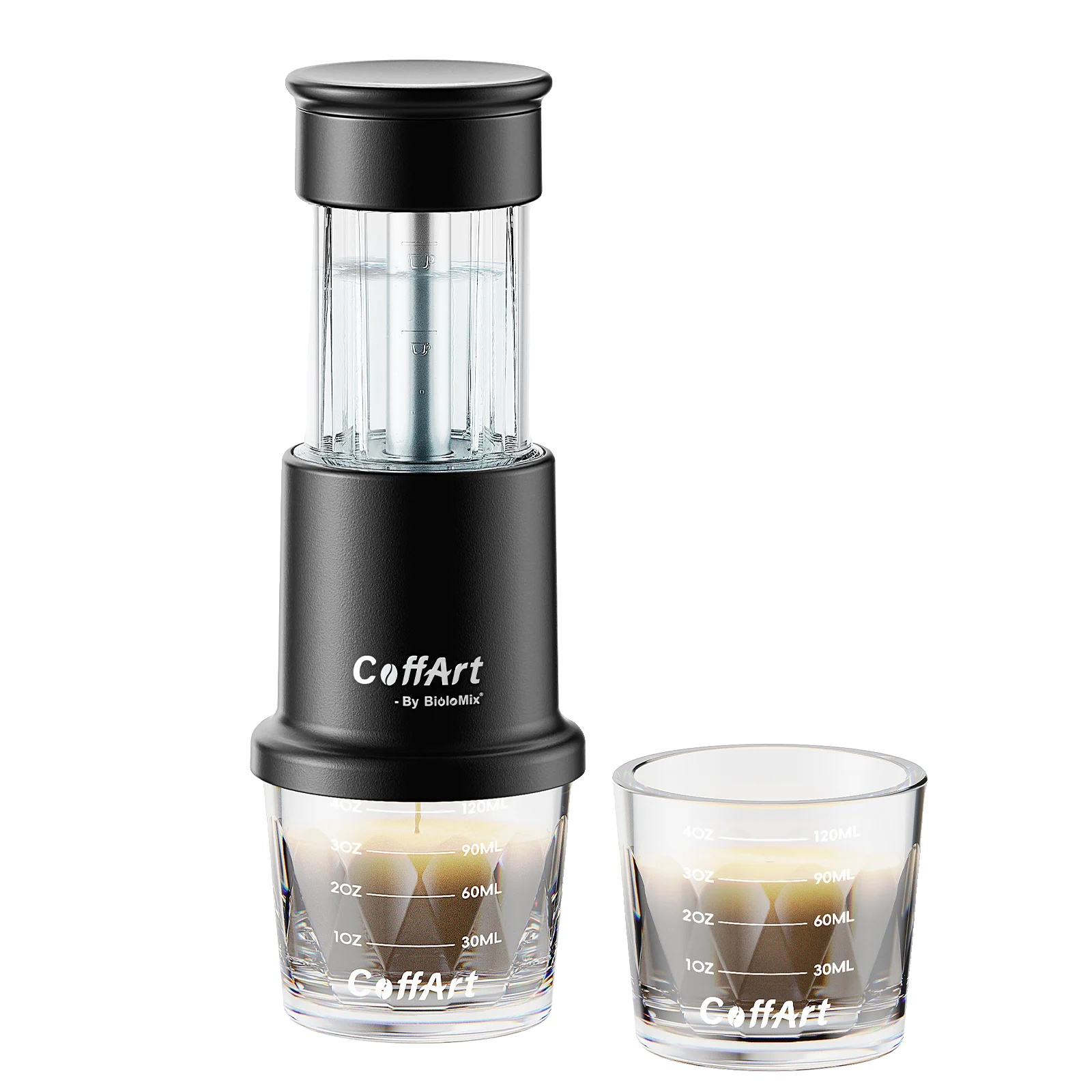 Tragbare Kaffeemaschine, Manuelle Brühmethode, Nespresso-kompatibel, Standard