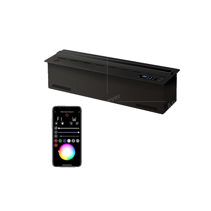 Wasserdampfkamin, Umweltfreundliches Design, Elegantes Ambiente, 500 Mm (19,68 Zoll), App-windschutz