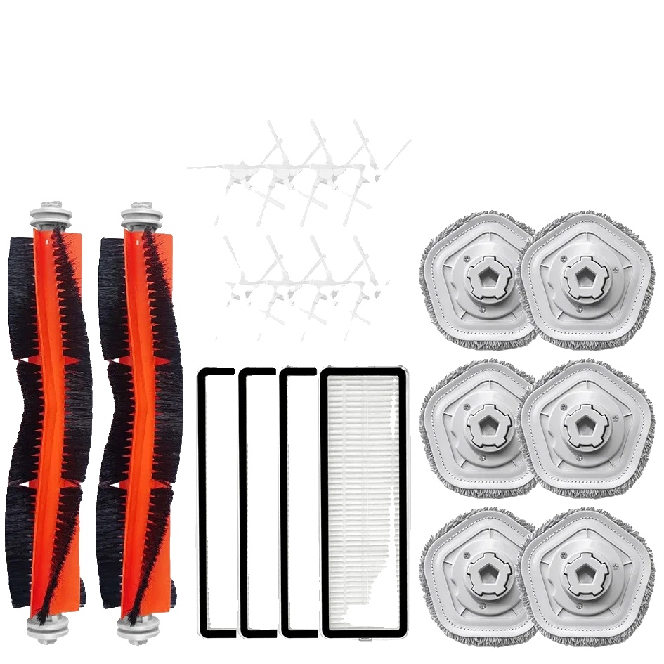 Zubehör Für Saugroboter, Hepa-filter, Ersatzbürsten Und Scheuertücher, 20 Stück - 1