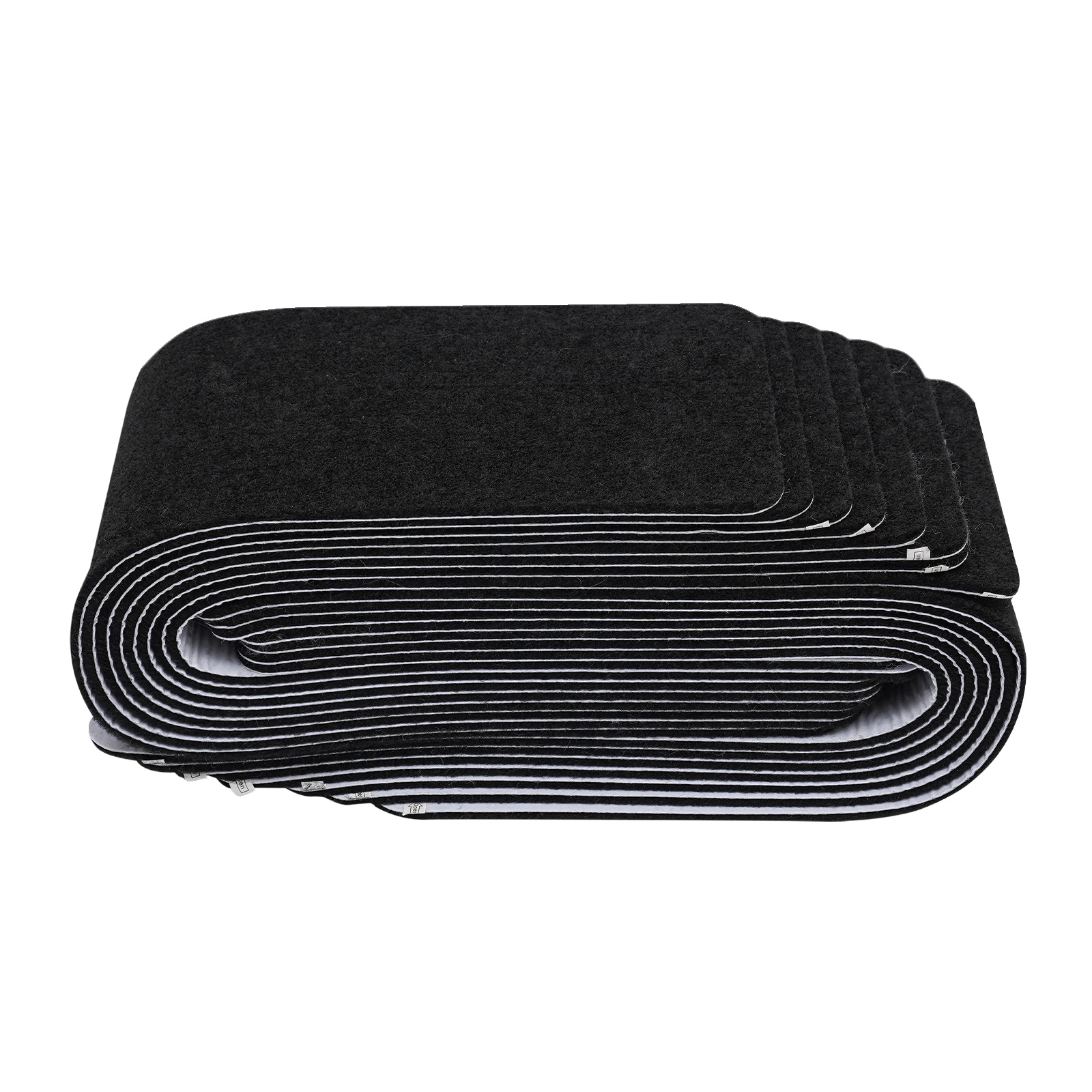 Treppenstufenmatte, Rutschfeste Oberfläche, Einfache Montage, Schwarz, 760 X 203 Mm