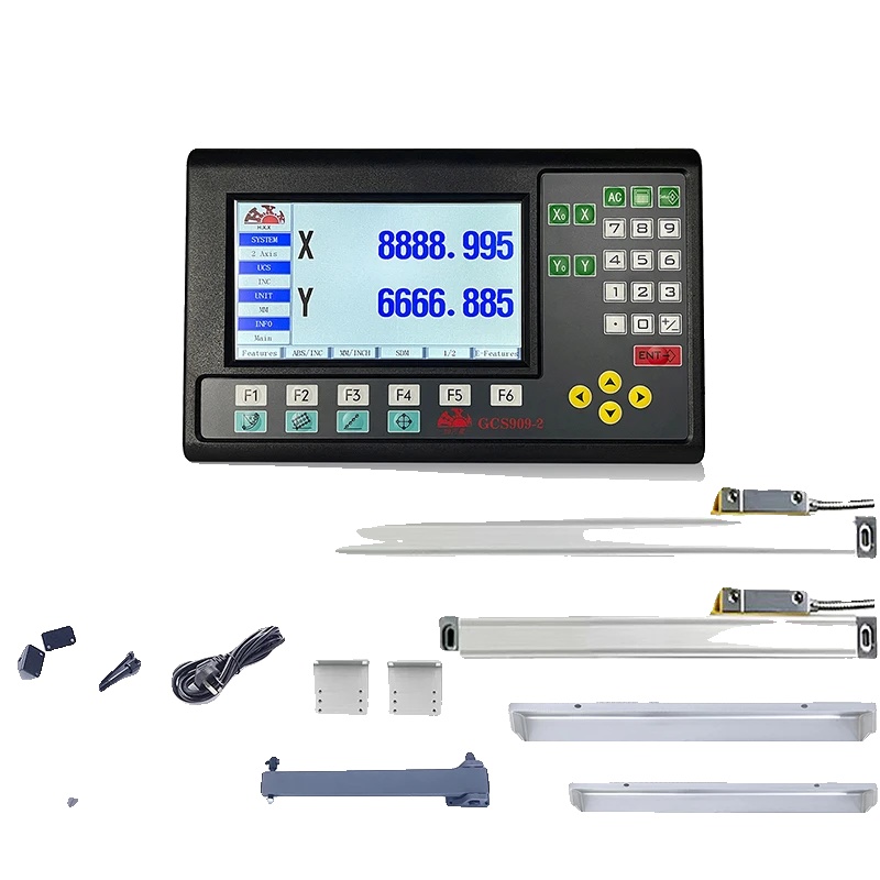 Dro-lcd-kit, Zweiachsen, Mehrsprachigkeit, 0,005 Mm Lcd-dro-set