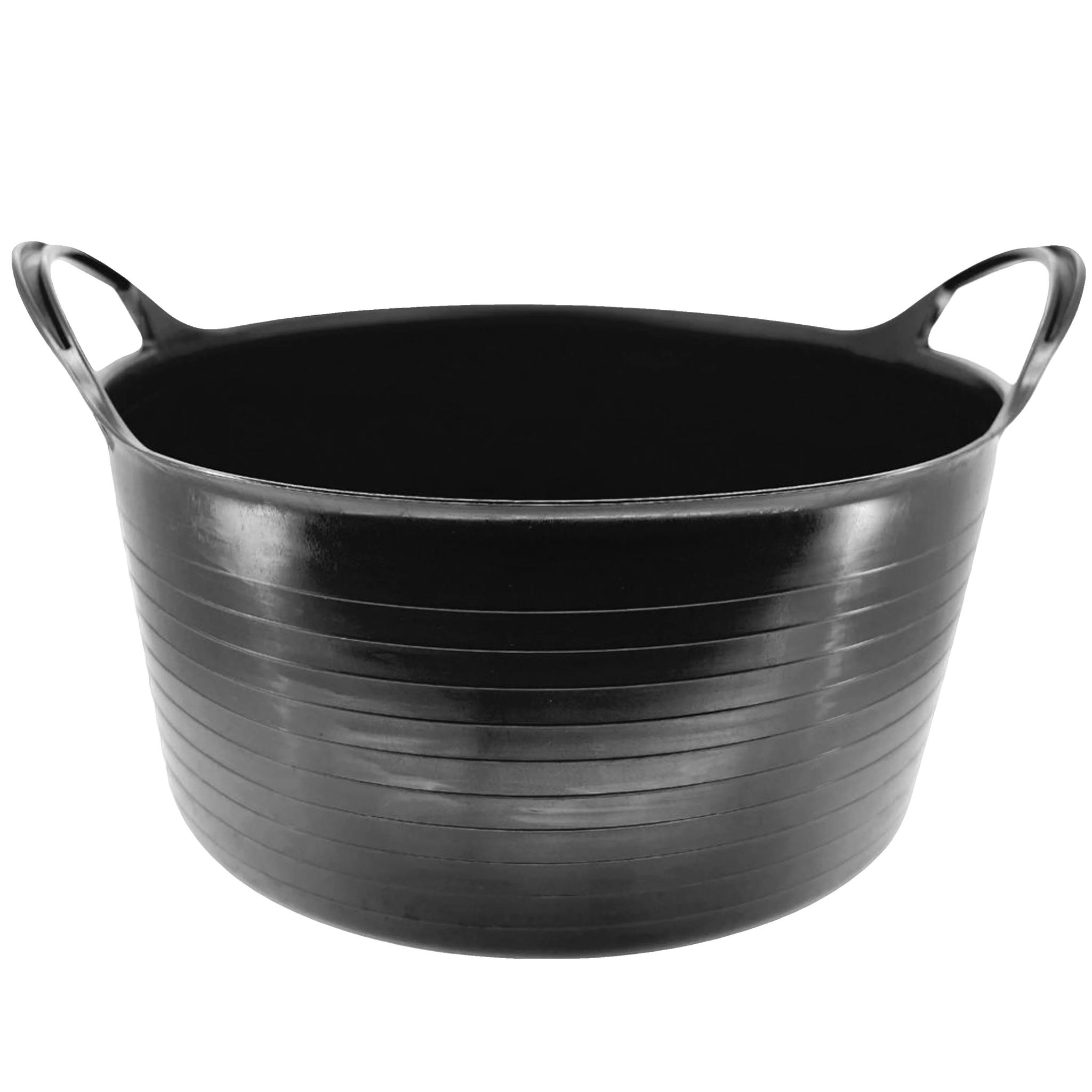 Babytrage Aus Kunststoff, Ergonomische Griffe, Vielseitig Einsetzbar, 75 L, Schwarz, 4 Stück++ Ersparnis