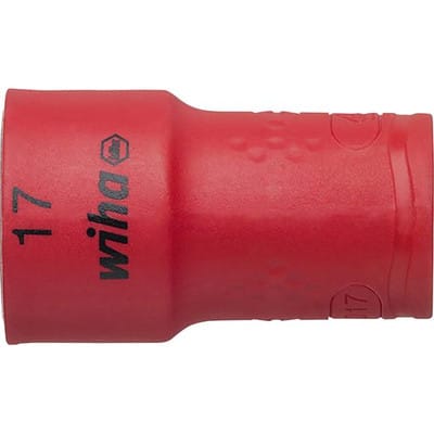 Steckschlüsseleinsatz isoliert 3/8' Außensechskant 17,0 mm (43072) - Wiha