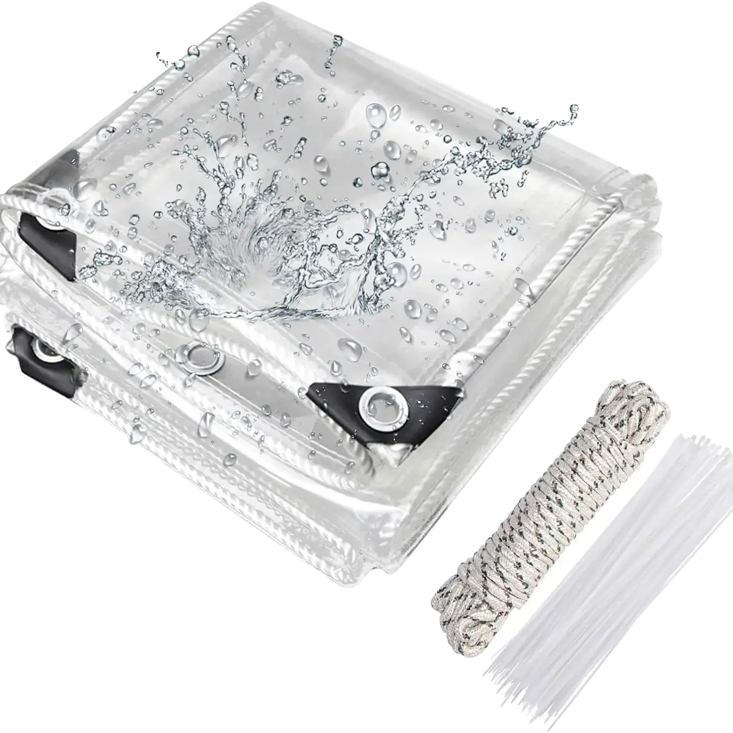 Transparente Plane, Robust, Wasserdicht, Klar, H2 X B4 M