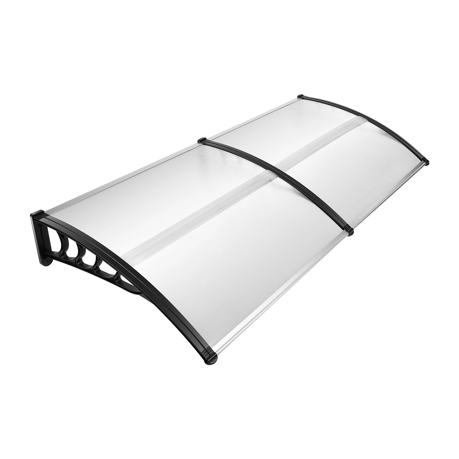 Überdachung, Transparentes Design, Wetterschutz, Transparentes Schwarz