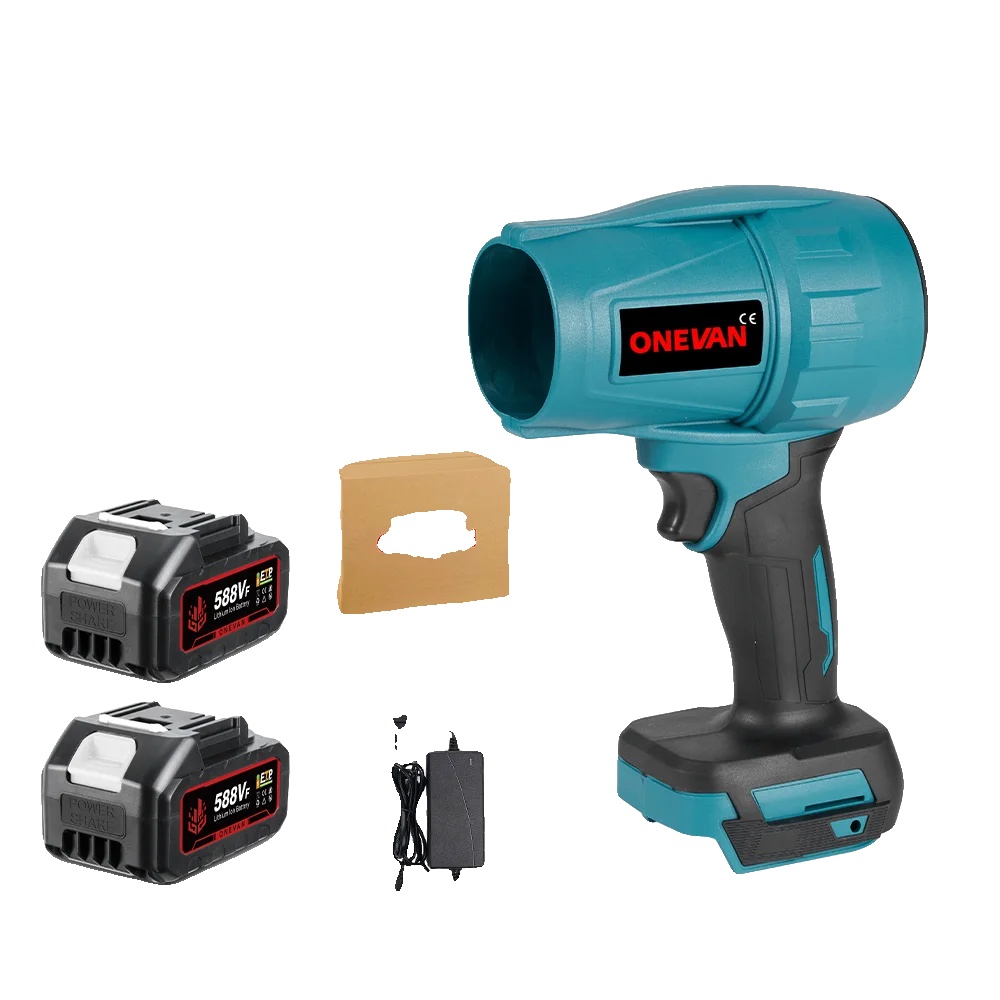 Turbogebläse, 2000 W Leistung, Hohe Drehzahl, 2 Akkus, Eu-stecker