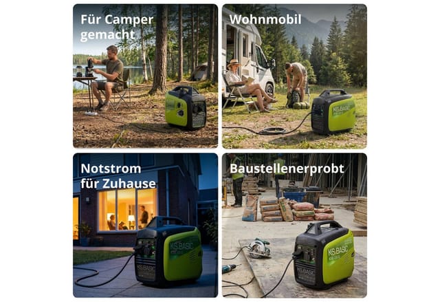 Inverter-Generator ksb 22i s mit maximaler Leistung von 2000 w, elektronische Umwandlung elektrischer Energie, geeignet für empfindliche Instrumente,