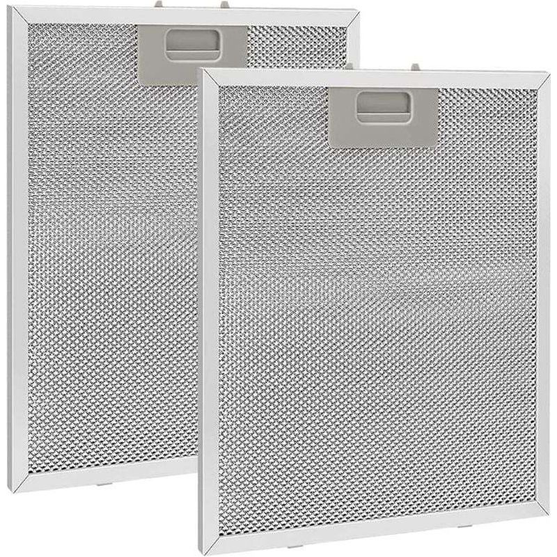 2-teiliger Dunstabzugshaubenfilter, Metallfettfilter Für Dunstabzugshauben, 320 X 260 Mm, Netzfilterzubehör Für Küchenabzugshauben – Silber