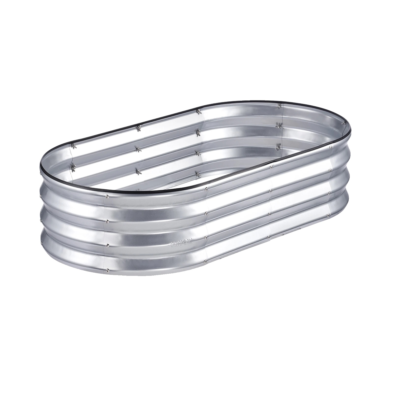 Hochbeet-set, Offenes Bodendesign, Langlebiges Und Rostbeständiges Material, S-silber