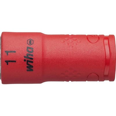 Steckschlüsseleinsatz isoliert 1/4' Außensechskant 11,0 mm (43096) - Wiha