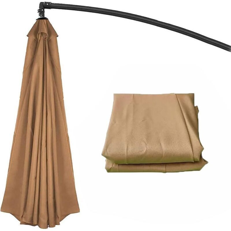 Ersatz-sonnenschirmbezug, 2,7 M Sonnenschirmbezug, 6-streben-ersatz-sonnenschirmbezug, Khaki