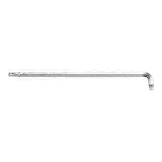 Stiftschlüssel torx® Kugelkopf mit kurzem Schenkel, titansilber T15 (40972) - Wiha