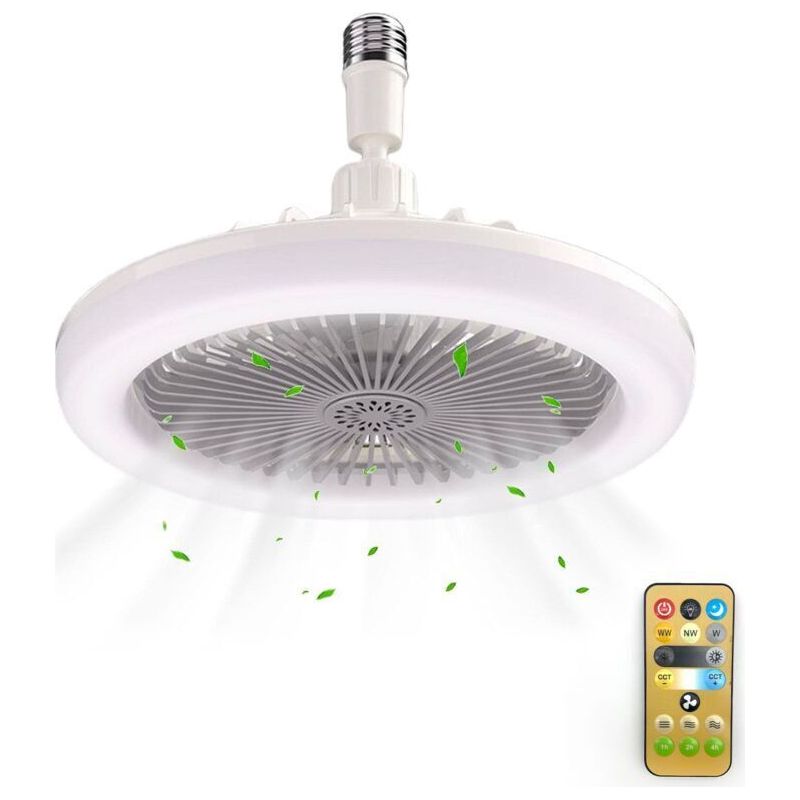 Verstellbarer Und Ferngesteuerter Deckenventilator – 3 Geschwindigkeitsstufen (1500/1800/2000 U/min) – 72 Leds (1700 Lm) – Für Individuellen Komfort