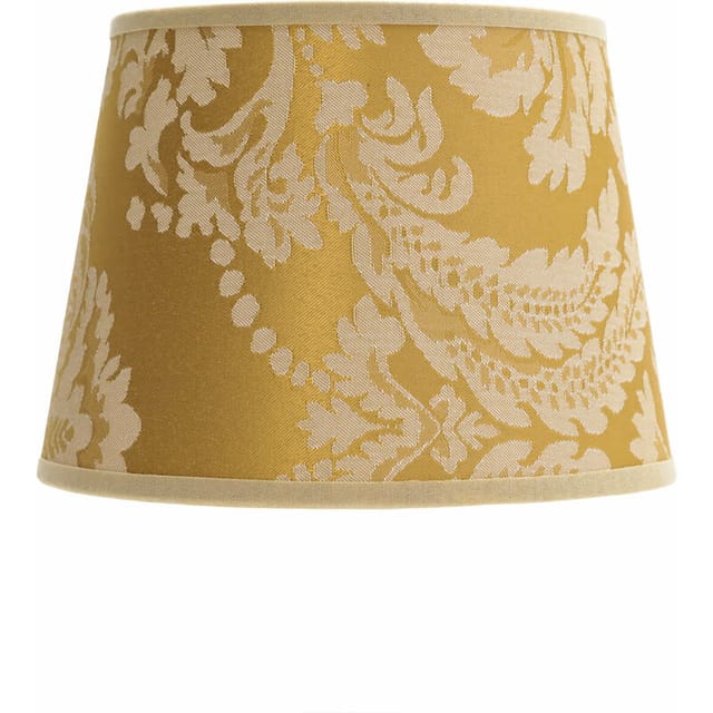 Lampenschirm Gold Barock Design Stoff Tischleuchte