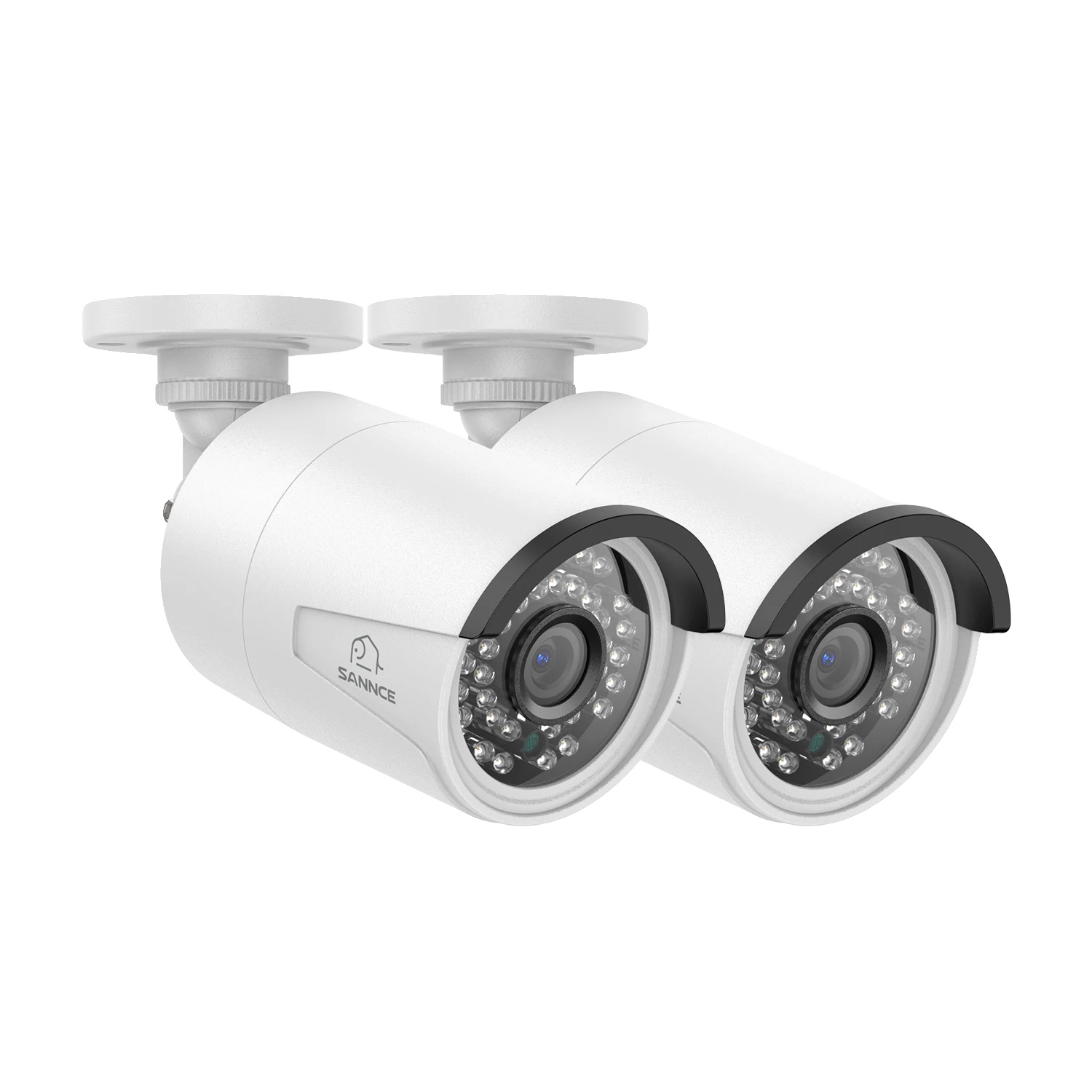 Ip-überwachungskamera, 4k-auflösung (8 Mp), 2,8-mm-objektiv, Schutzart Ip66 (wetterfest), Zwei-wege-audio, Infrarot-nachtsicht (20 M Reichweite)
